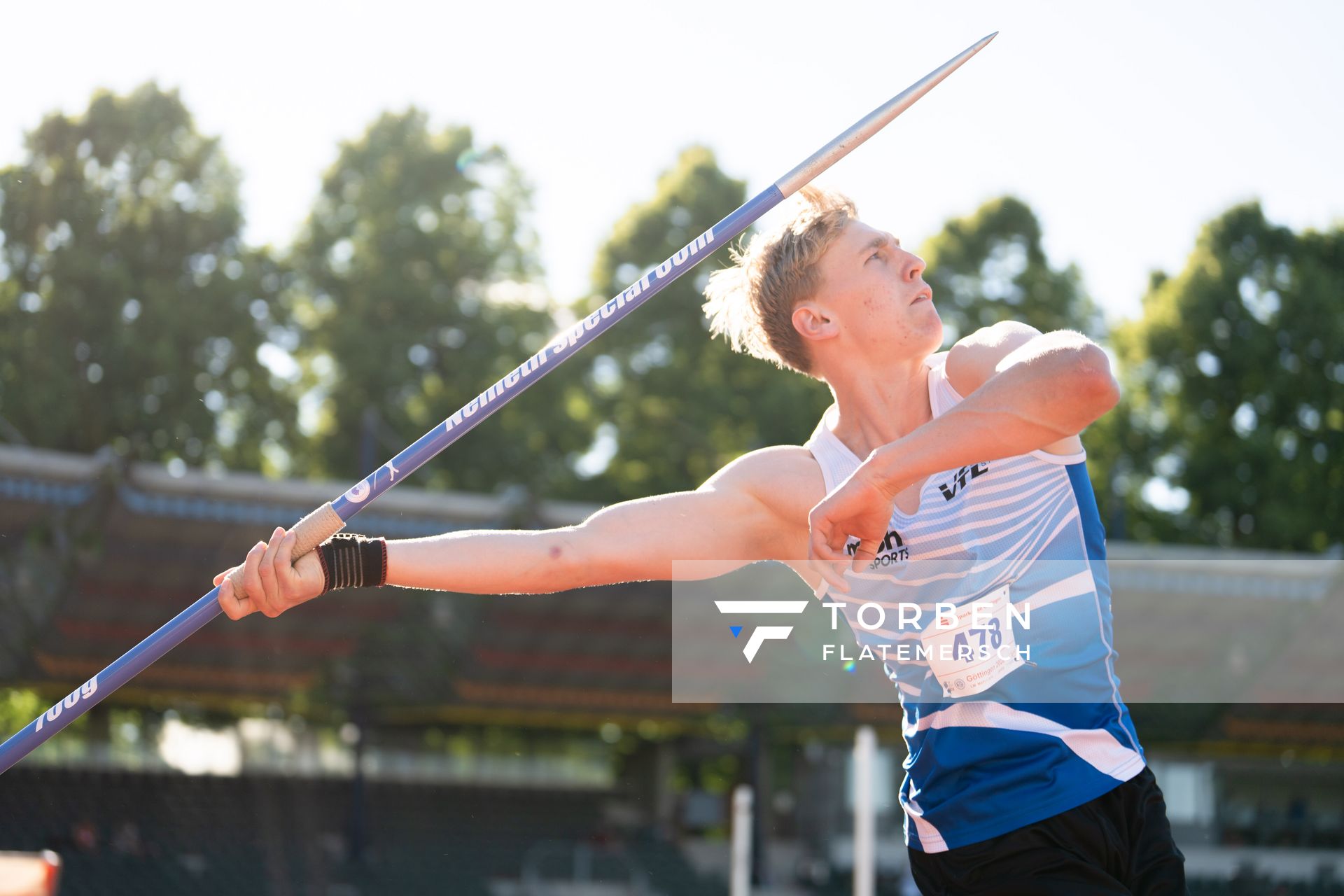 Bennett Pauli (VfL Stade) am 02.07.2022 waehrend den NLV+BLV Leichtathletik-Landesmeisterschaften im Jahnstadion in Goettingen (Tag 1)